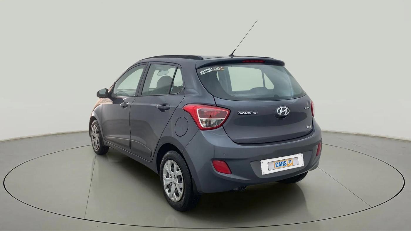 2015 Hyundai Grand i10 SPORTZ 1.2 KAPPA VTVT, Petrol, Manual, 41,038 km, Left Back Diagonal