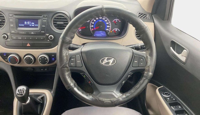 2015 Hyundai Grand i10 SPORTZ 1.2 KAPPA VTVT, Petrol, Manual, 41,038 km, Steering Wheel Close Up