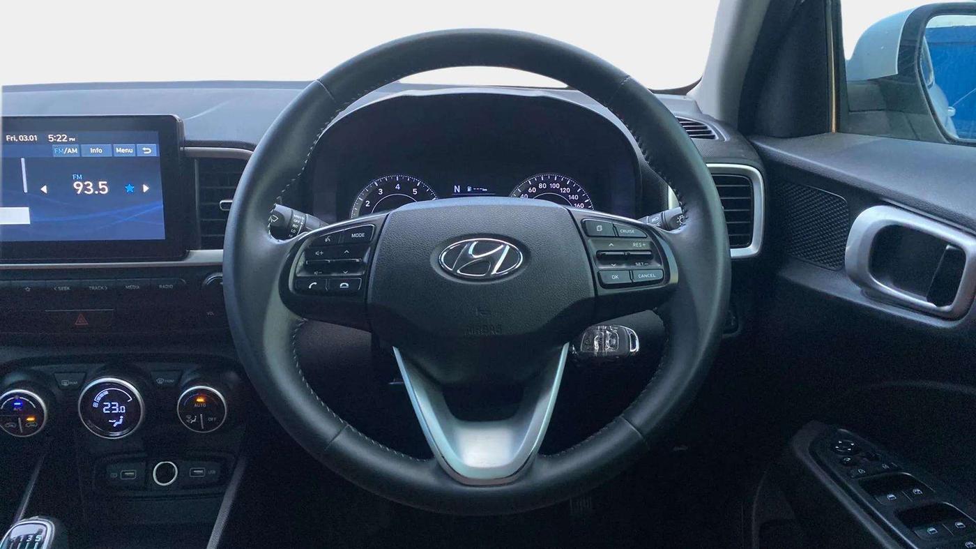 2021 Hyundai VENUE SX 1.0 TURBO IMT, Petrol, Manual, 69,885 km, Steering Wheel Close Up