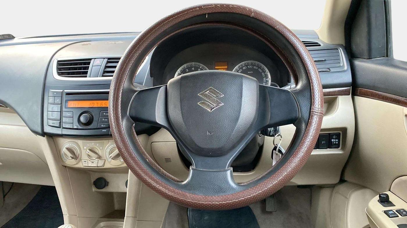 2013 Maruti Swift Dzire VXI, Petrol, Manual, 51,498 km, Steering Wheel Close Up