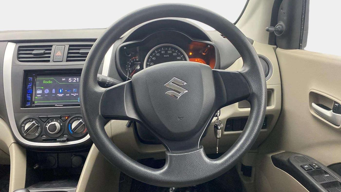 2014 Maruti Celerio VXI AMT, Petrol, Automatic, 41,599 km, Steering Wheel Close Up