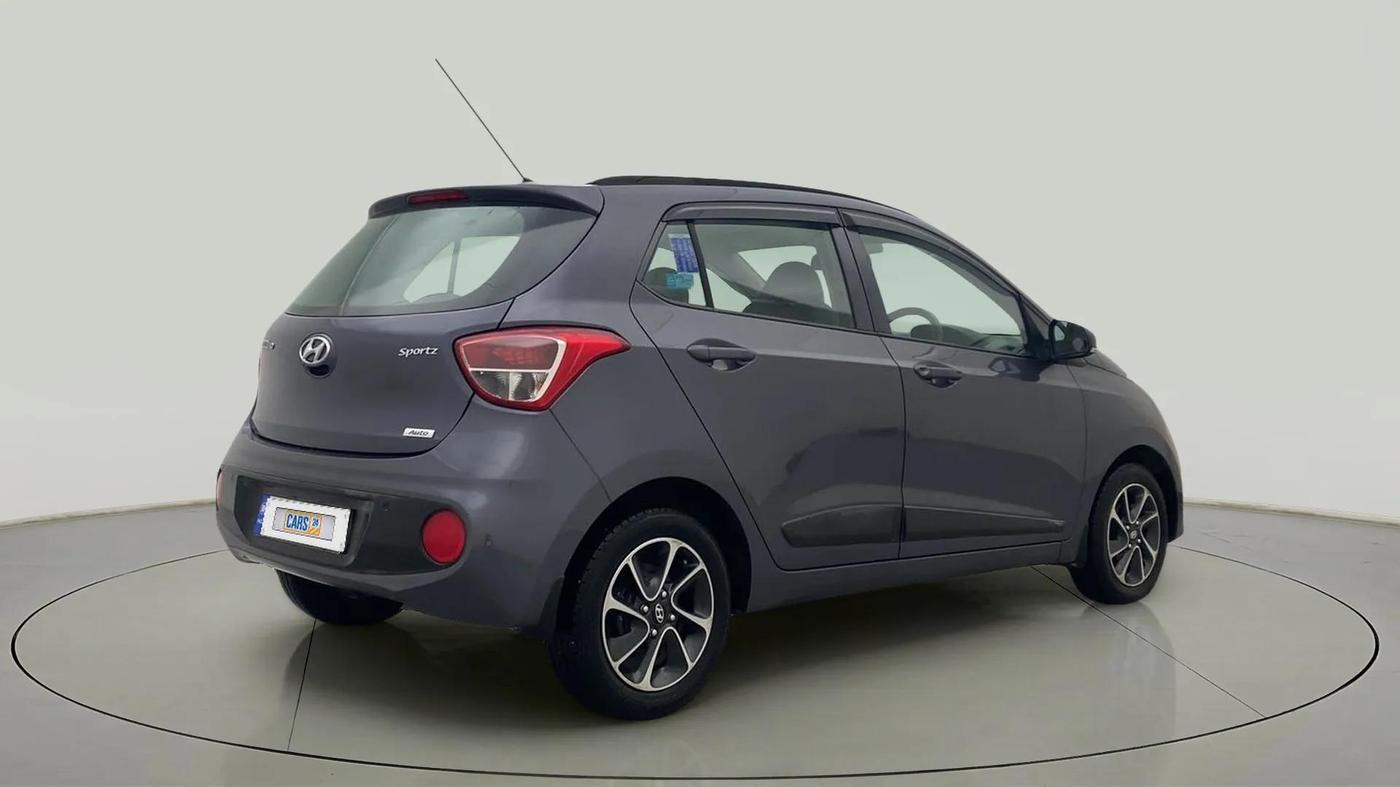 2018 Hyundai Grand i10 SPORTZ (O) AT 1.2 KAPPA VTVT, Petrol, Automatic, 41,977 km, Right Back Diagonal