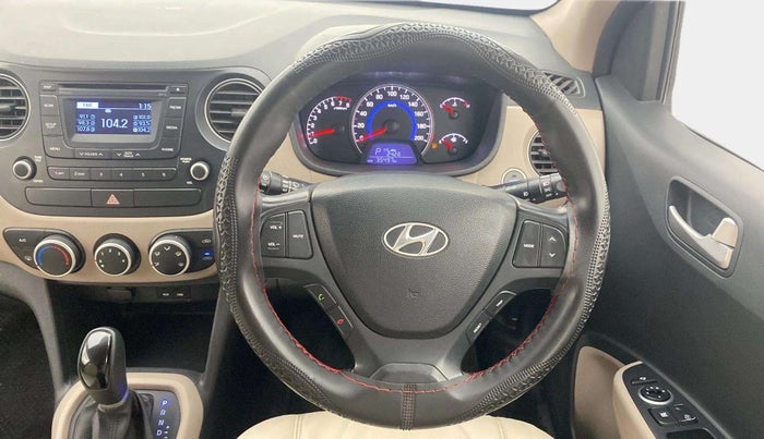 2015 Hyundai Grand i10 ASTA AT 1.2 KAPPA VTVT, Petrol, Automatic, 35,639 km, Steering Wheel Close Up