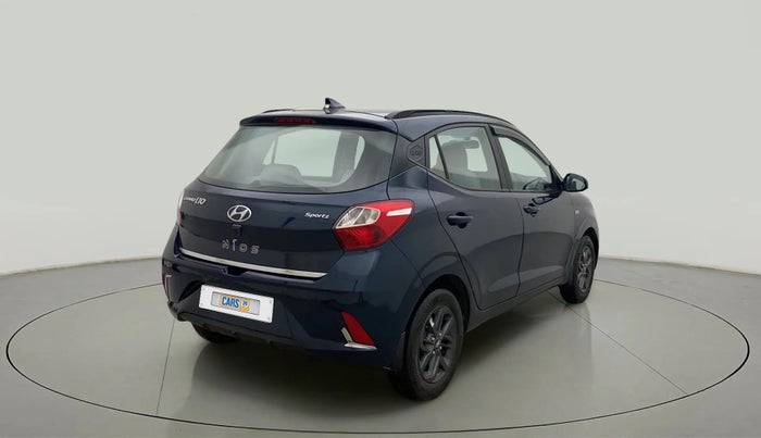 2021 Hyundai GRAND I10 NIOS SPORTZ AMT 1.2 KAPPA VTVT, Petrol, Automatic, 77,032 km, Right Back Diagonal