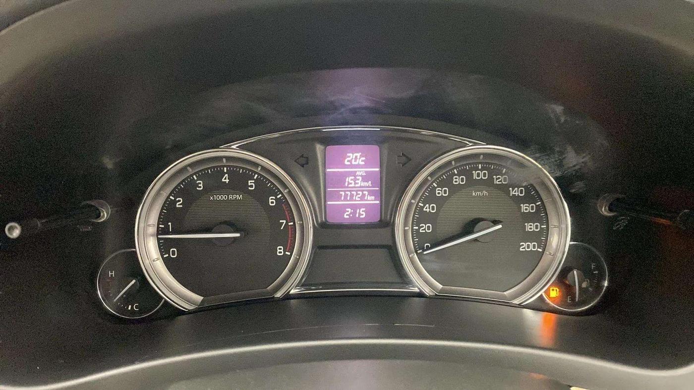 2018 Maruti Ciaz ALPHA 1.4 PETROL, Petrol, Manual, 77,985 km, Odometer Image