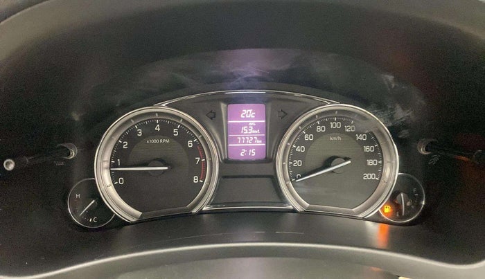 2018 Maruti Ciaz ALPHA 1.4 PETROL, Petrol, Manual, 77,985 km, Odometer Image