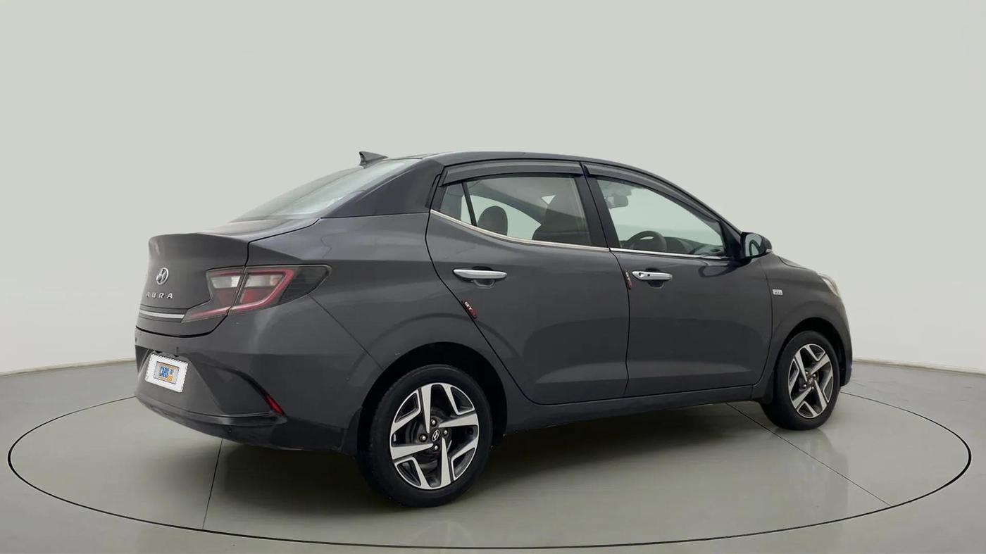 2020 Hyundai AURA SX PLUS 1.2 AMT, Petrol, Automatic, 57,728 km, Right Back Diagonal