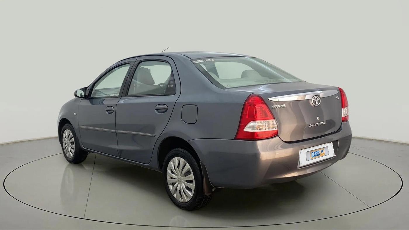 2013 Toyota Etios G, Petrol, Manual, 39,467 km, Left Back Diagonal