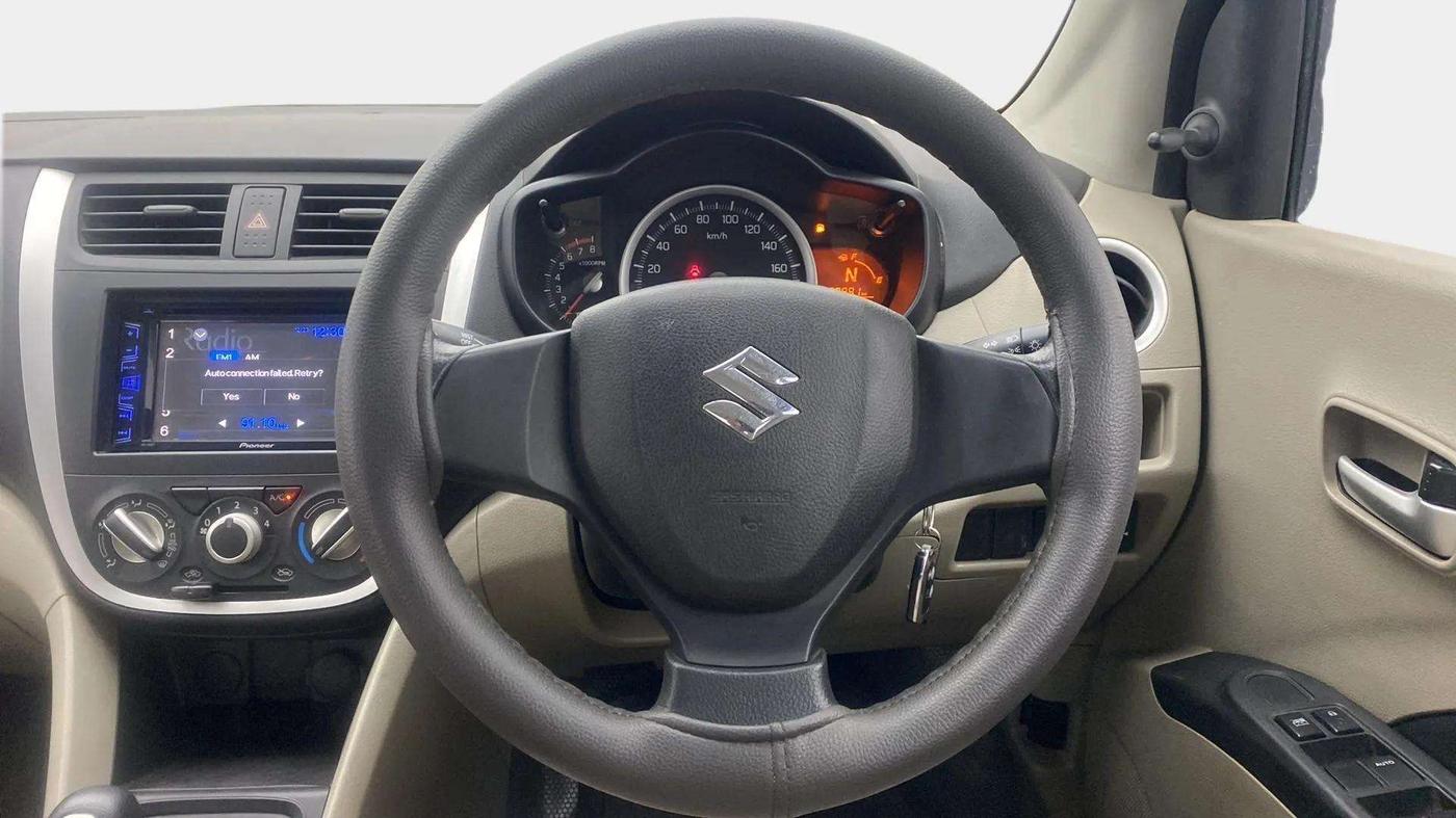 2015 Maruti Celerio VXI AMT, Petrol, Automatic, 39,949 km, Steering Wheel Close Up