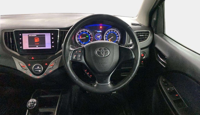 2019 Toyota Glanza V, Petrol, Manual, 69,115 km, Steering Wheel Close Up