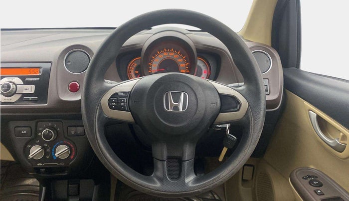 2013 Honda Brio V MT, Petrol, Manual, 41,103 km, Steering Wheel Close Up