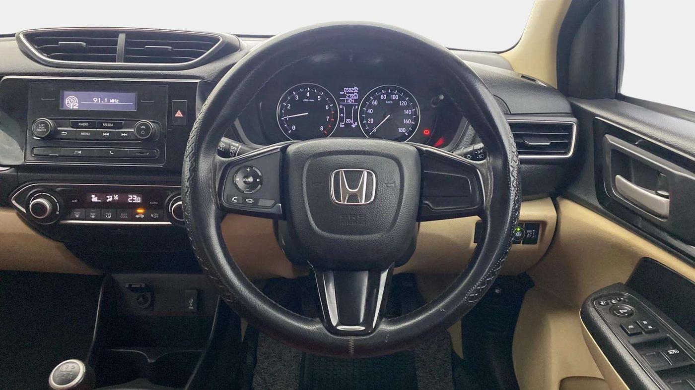 2019 Honda Amaze 1.2L I-VTEC V, CNG, Manual, 58,255 km, Steering Wheel Close Up