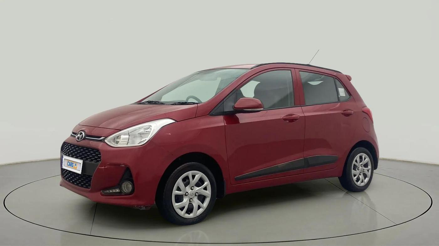 2019 Hyundai Grand i10 SPORTZ 1.2 KAPPA VTVT, Petrol, Manual, 29,704 km, Left Front Diagonal