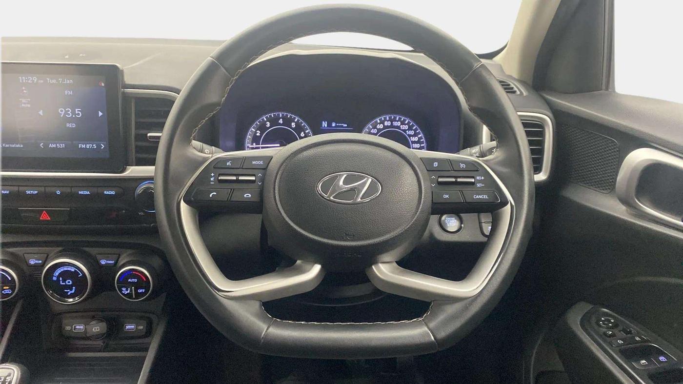 2021 Hyundai VENUE SX 1.0 (O) TURBO IMT, Petrol, Manual, 21,454 km, Steering Wheel Close Up