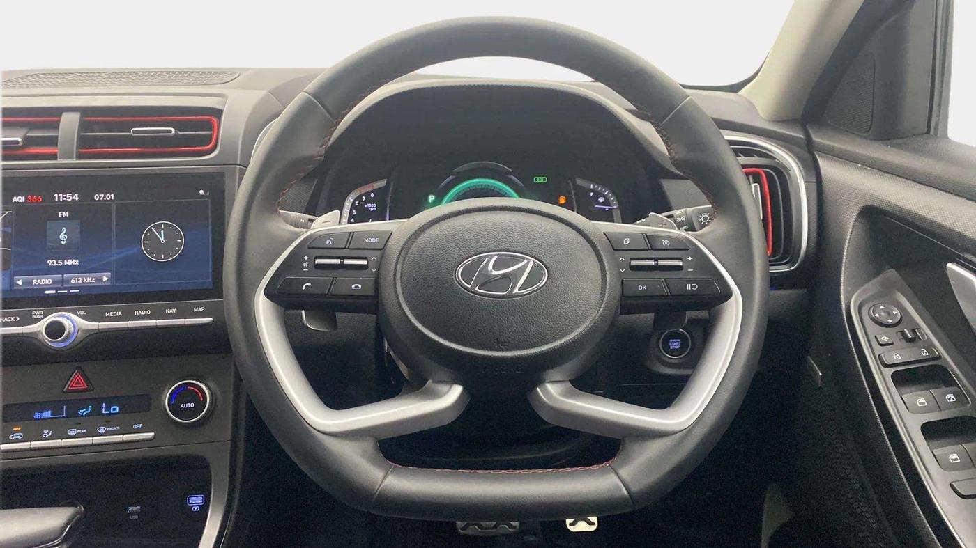2020 Hyundai Creta SX (O) 1.4 TURBO DCT, Petrol, Automatic, 47,948 km, Steering Wheel Close Up