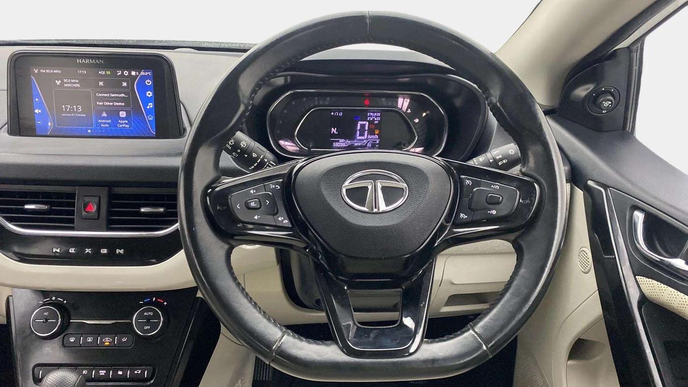2022 Tata NEXON XZA PLUS PETROL, Petrol, Automatic, 59,127 km, Steering Wheel Close Up