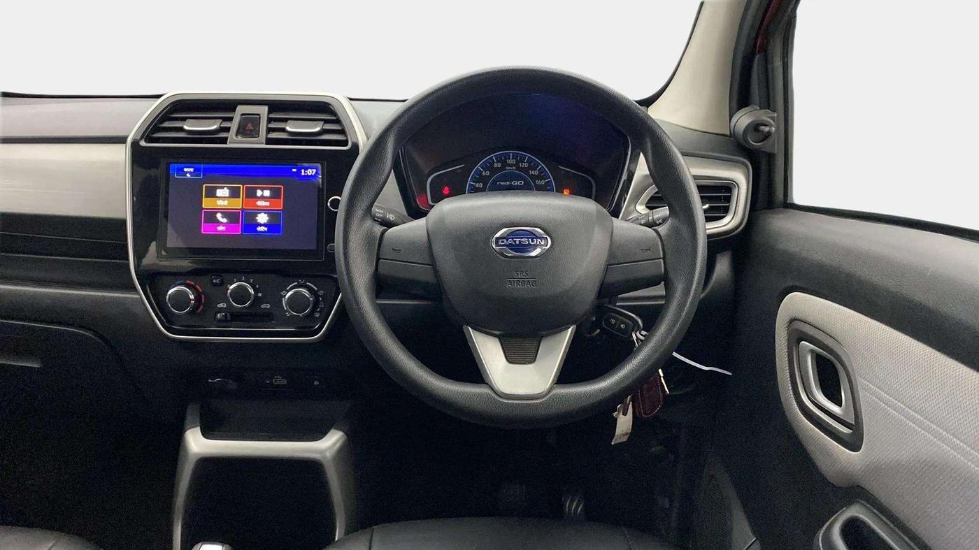 2021 Datsun Redi Go T(O) 1.0 AMT, Petrol, Automatic, 30,568 km, Steering Wheel Close Up