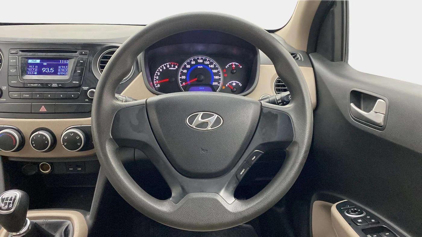 2014 Hyundai Grand i10 SPORTZ 1.2 KAPPA VTVT, Petrol, Manual, 44,169 km, Steering Wheel Close Up