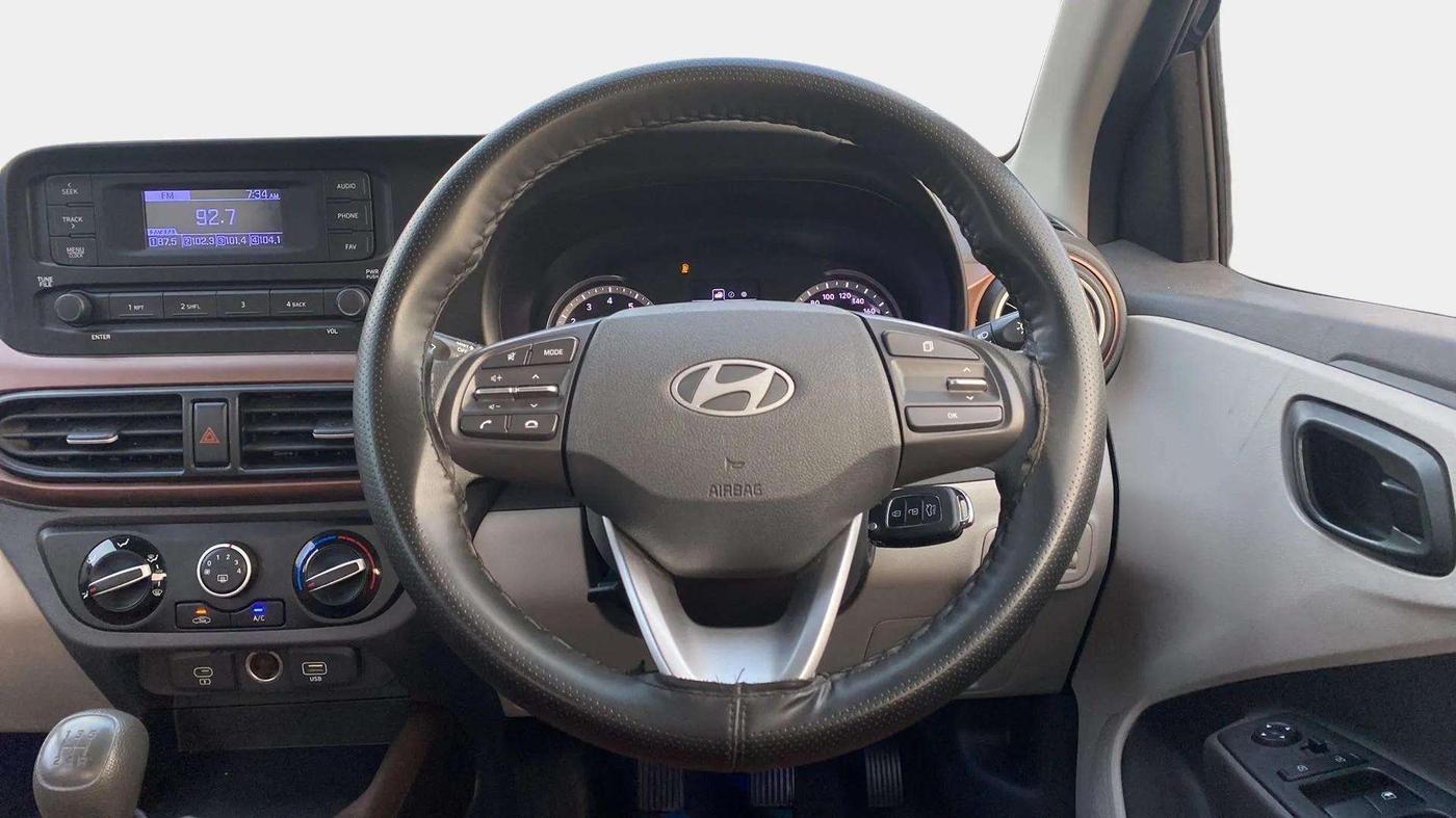 2023 Hyundai AURA S 1.2 CNG, CNG, Manual, 18,063 km, Steering Wheel Close Up