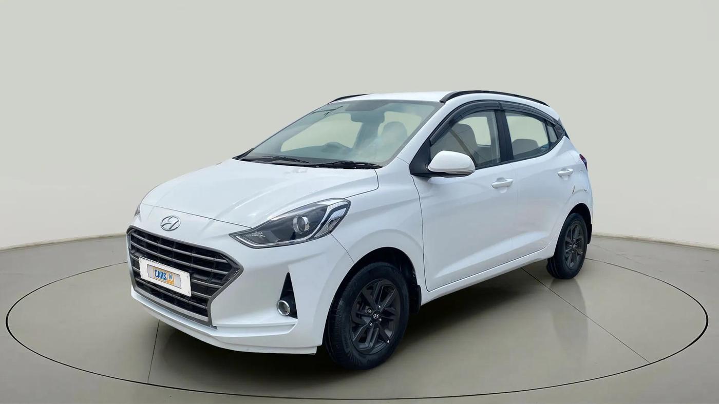 2020 Hyundai GRAND I10 NIOS SPORTZ AMT 1.2 KAPPA VTVT, Petrol, Automatic, 24,734 km, Left Front Diagonal