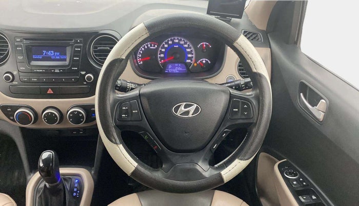 2015 Hyundai Grand i10 ASTA AT 1.2 KAPPA VTVT, Petrol, Automatic, 57,801 km, Steering Wheel Close Up