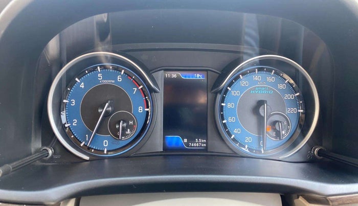 2019 Maruti Ertiga ZXI+ SHVS, Petrol, Manual, 74,672 km, Odometer Image