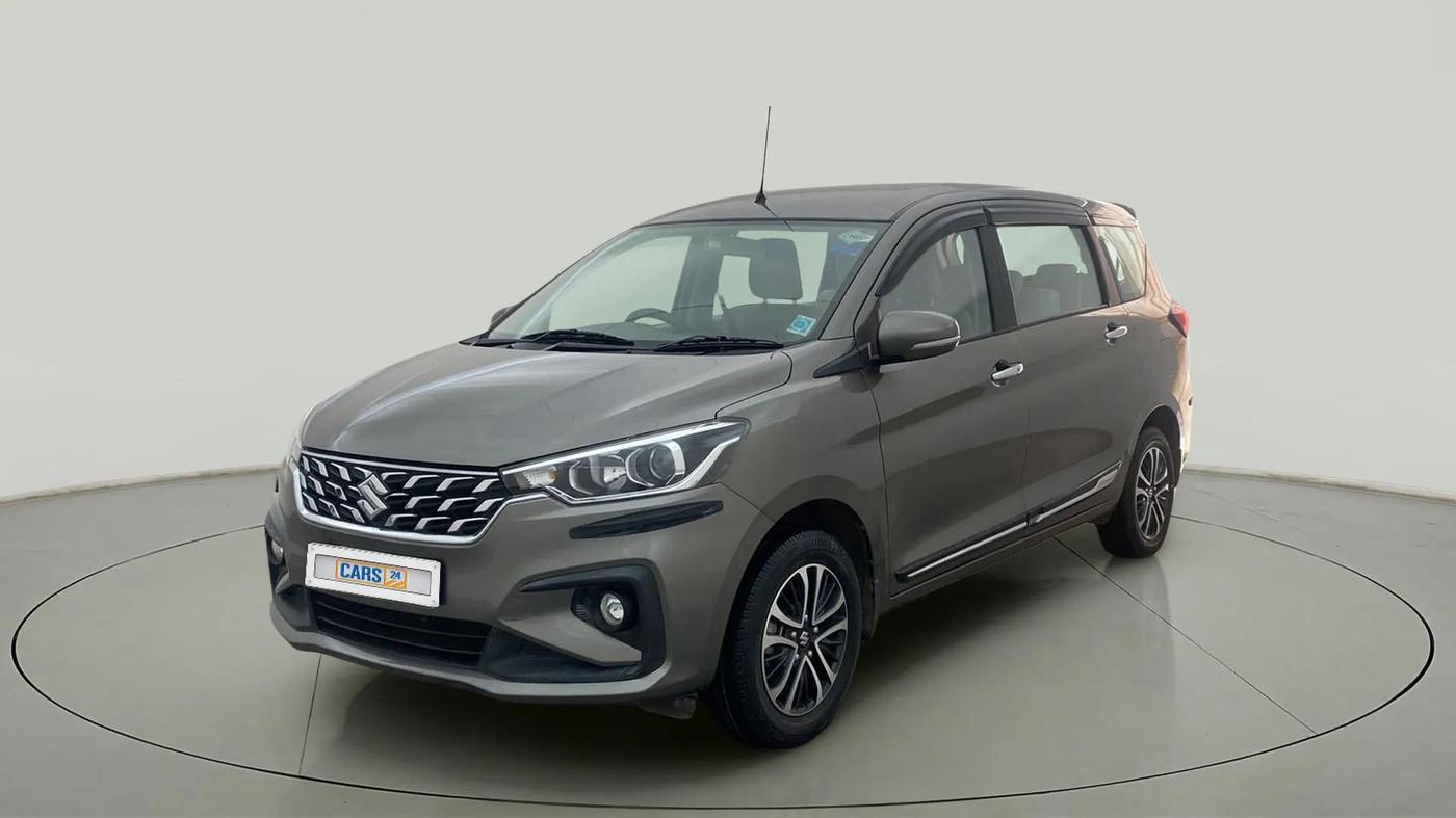 2022 Maruti Ertiga ZXI (O) CNG, CNG, Manual, 48,592 km, Left Front Diagonal