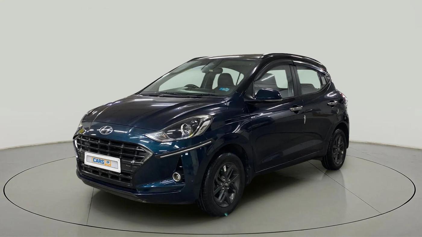 2020 Hyundai GRAND I10 NIOS SPORTZ AMT 1.2 KAPPA VTVT, Petrol, Automatic, 10,095 km, Left Front Diagonal