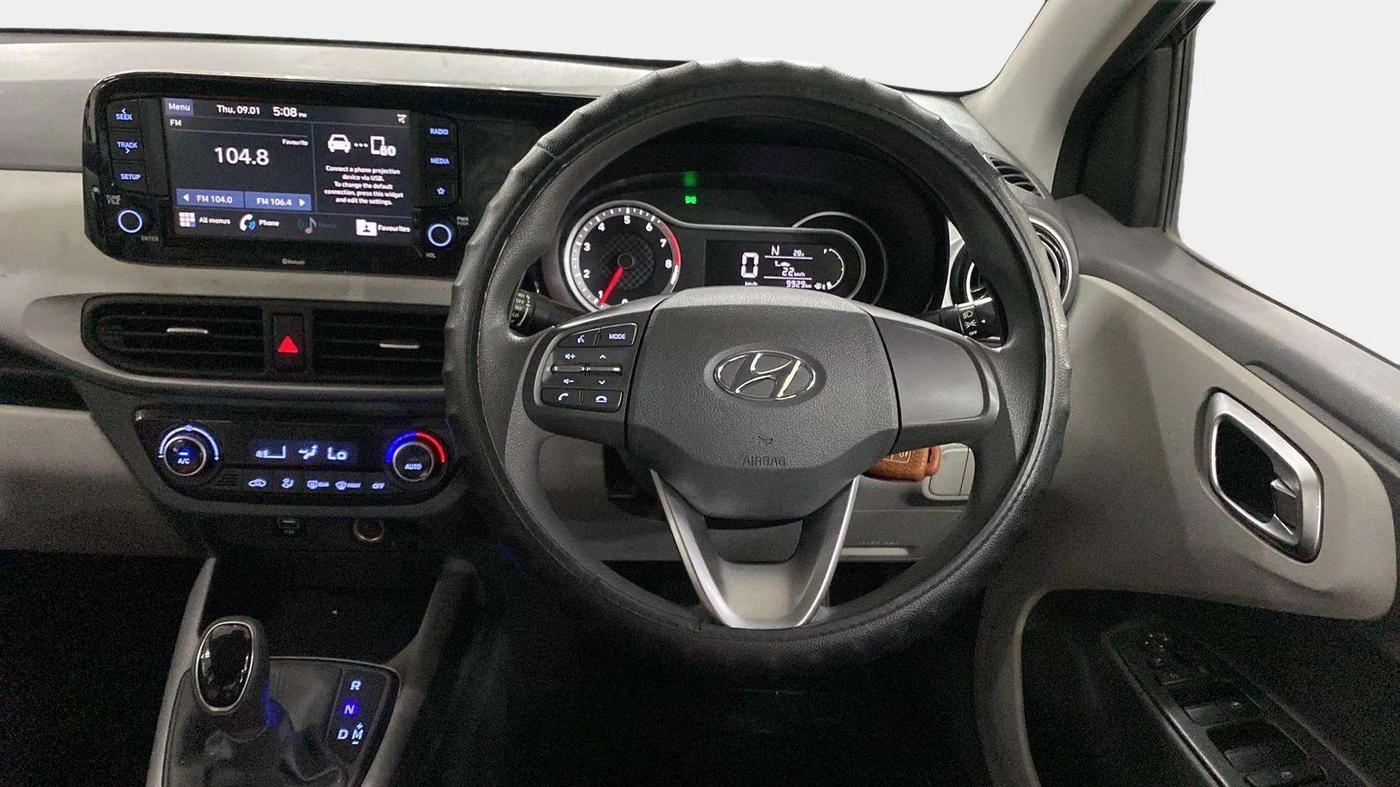 2020 Hyundai GRAND I10 NIOS SPORTZ AMT 1.2 KAPPA VTVT, Petrol, Automatic, 10,095 km, Steering Wheel Close Up