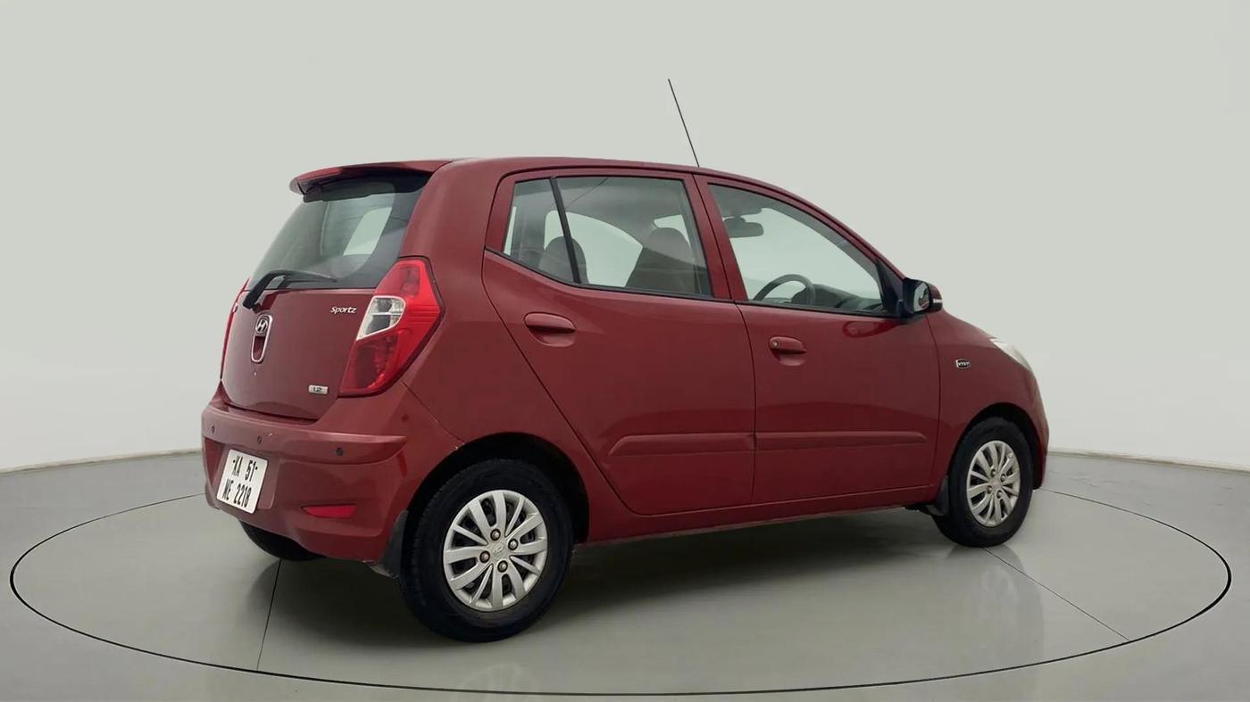 2013 Hyundai i10 SPORTZ 1.2, Petrol, Manual, 97,387 km, Right Back Diagonal