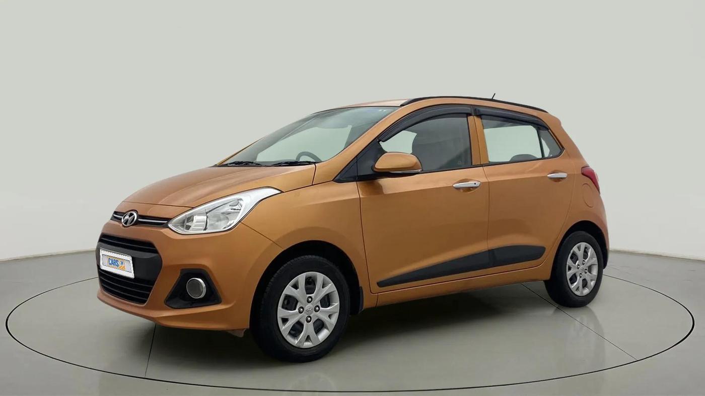 2014 Hyundai Grand i10 SPORTZ 1.2 KAPPA VTVT, Petrol, Manual, 27,860 km, Left Front Diagonal