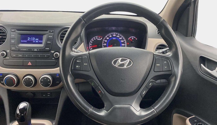 2016 Hyundai Grand i10 ASTA AT 1.2 KAPPA VTVT, Petrol, Automatic, 42,506 km, Steering Wheel Close Up