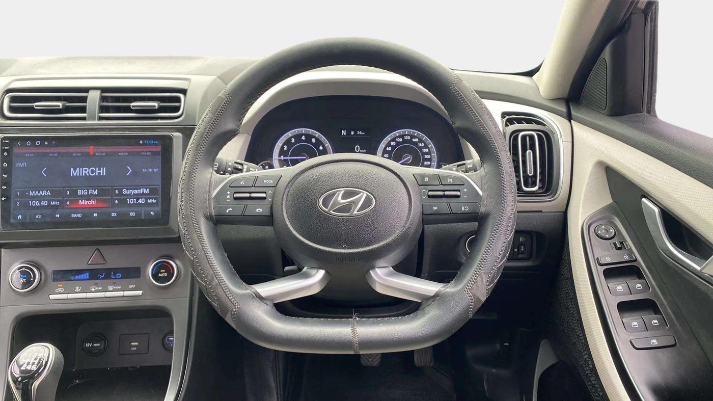 2022 Hyundai Creta S IMT 1.5 PETROL, Petrol, Manual, 10,408 km, Steering Wheel Close Up