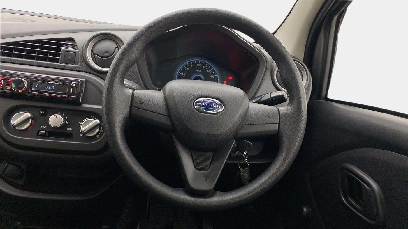 2018 Datsun Redi Go A, Petrol, Manual, 92,029 km, Steering Wheel Close Up