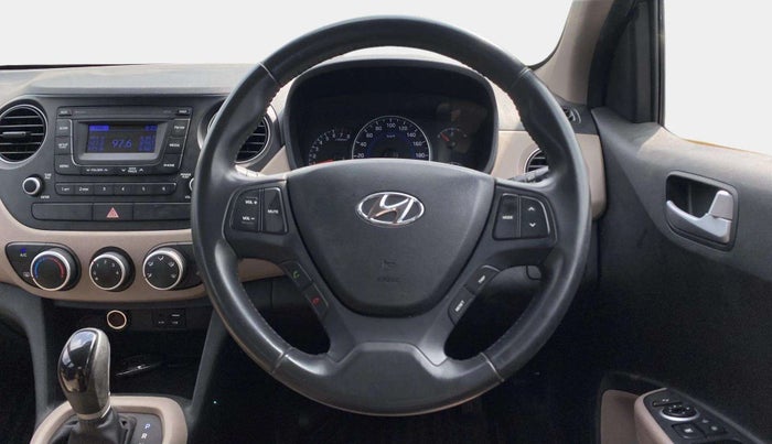 2016 Hyundai Grand i10 ASTA (O) AT 1.2 KAPPA VTVT, Petrol, Automatic, 15,542 km, Steering Wheel Close Up