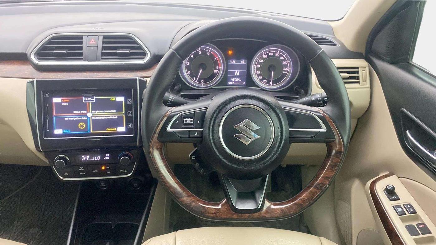 2019 Maruti Dzire ZXI PLUS AMT, Petrol, Automatic, 45,831 km, Steering Wheel Close Up