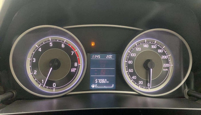 2017 Maruti Dzire ZXI PLUS, Petrol, Manual, 57,081 km, Odometer Image