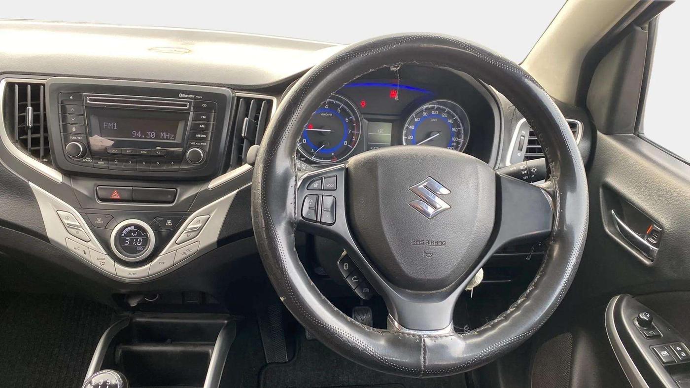 2018 Maruti Baleno DELTA PETROL 1.2, Petrol, Manual, 52,753 km, Steering Wheel Close Up