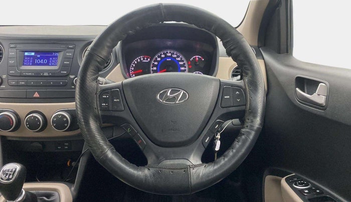 2016 Hyundai Grand i10 SPORTZ 1.2 KAPPA VTVT, Petrol, Manual, 34,328 km, Steering Wheel Close Up