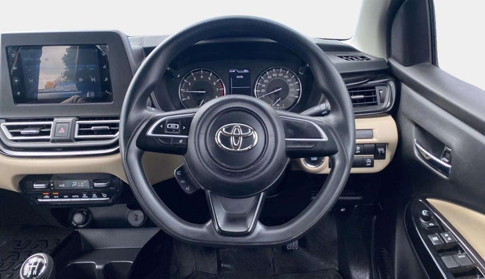 2023 Toyota Glanza G, Petrol, Manual, 10,371 km, Steering Wheel Close Up