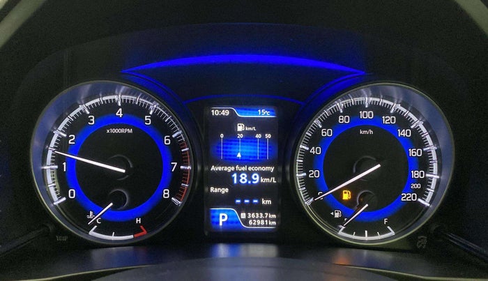 2019 Maruti Baleno ALPHA CVT PETROL 1.2, Petrol, Automatic, 63,311 km, Odometer Image