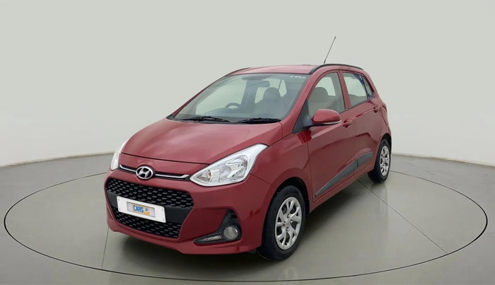 2017 Hyundai Grand i10 SPORTZ (O) 1.2 KAPPA VTVT, Petrol, Manual, 52,451 km, Left Front Diagonal