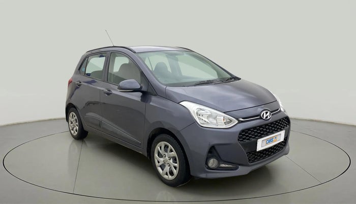 2017 Hyundai Grand i10 SPORTZ (O) 1.2 KAPPA VTVT, Petrol, Manual, 51,117 km, Right Front Diagonal