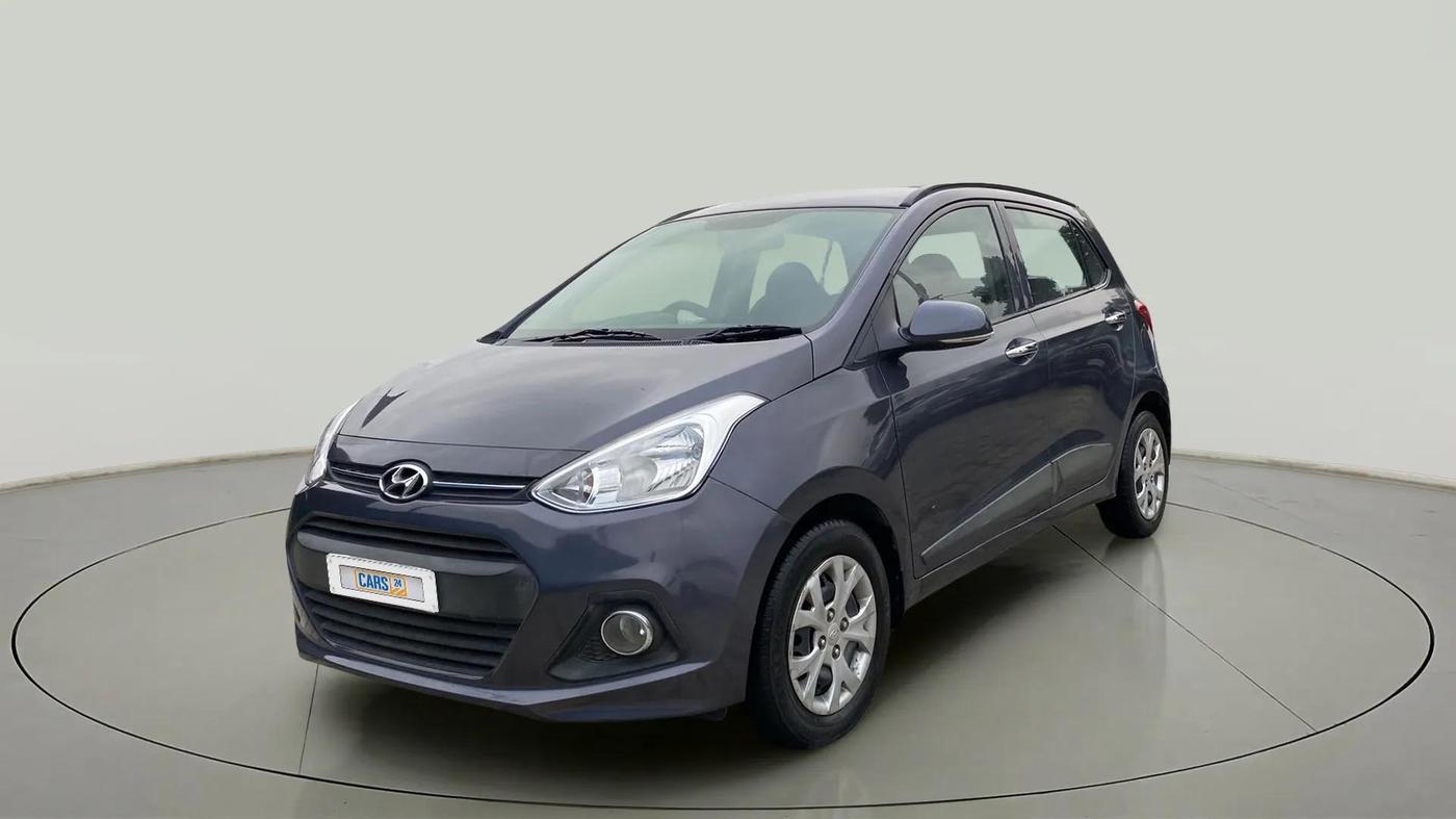 2014 Hyundai Grand i10 SPORTZ 1.2 KAPPA VTVT, Petrol, Manual, 60,516 km, Left Front Diagonal