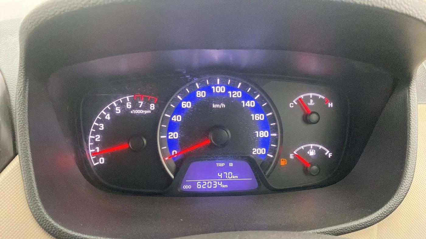 2015 Hyundai Xcent SX 1.2, Petrol, Manual, 62,255 km, Odometer Image