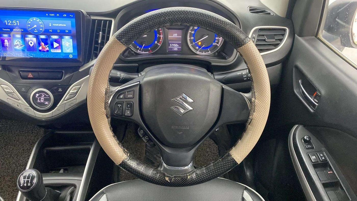 2016 Maruti Baleno DELTA PETROL 1.2, Petrol, Manual, 58,053 km, Steering Wheel Close Up