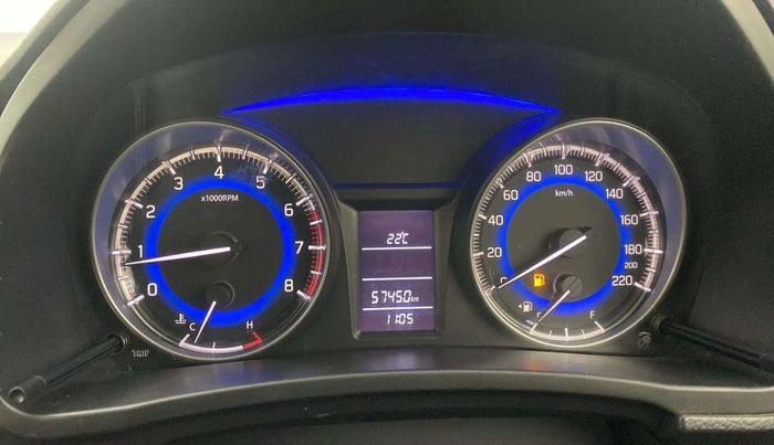 2016 Maruti Baleno DELTA PETROL 1.2, Petrol, Manual, 57,742 km, Odometer Image