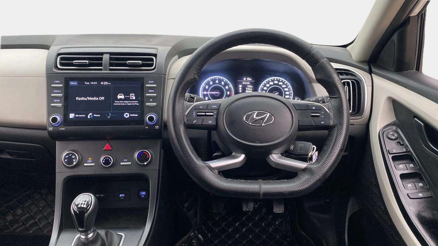 2022 Hyundai Creta EX 1.5 PETROL, Petrol, Manual, 19,805 km, Steering Wheel Close Up