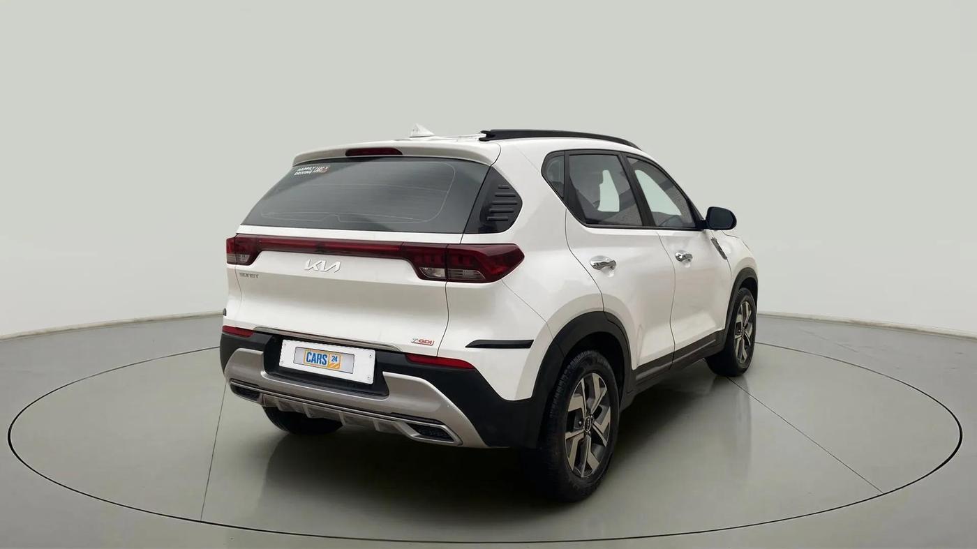2022 KIA SONET HTX 1.0 IMT, Petrol, Manual, 8,109 km, Right Back Diagonal