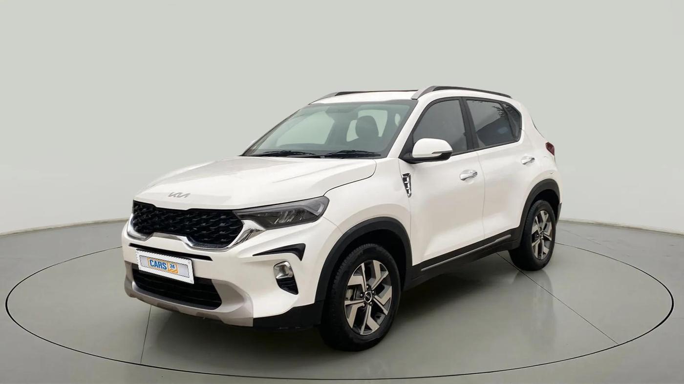 2022 KIA SONET HTX 1.0 IMT, Petrol, Manual, 8,109 km, Left Front Diagonal